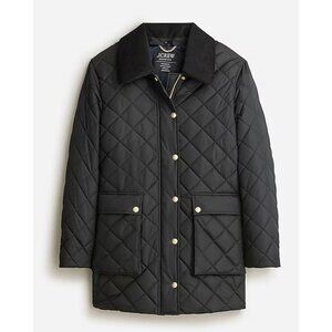 J.Crew $248 Heritage Quilted Barn Jacket Primaloft Black Size 2X BT827